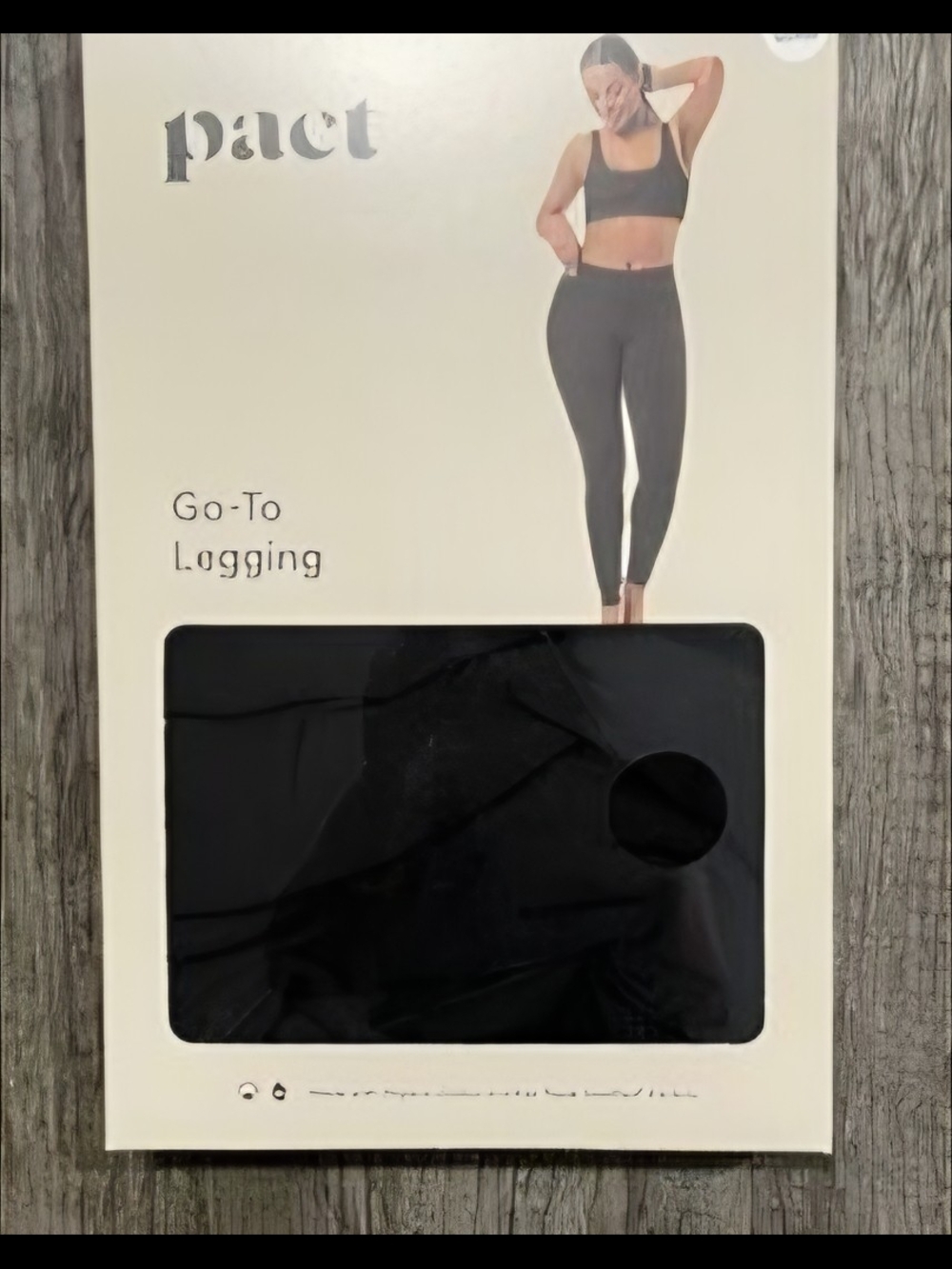 NWOT- Pact Organic- Black Go To Legging